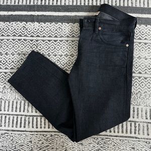 RRL Black on Black Slim Fit Selvedge Denim - Size 30